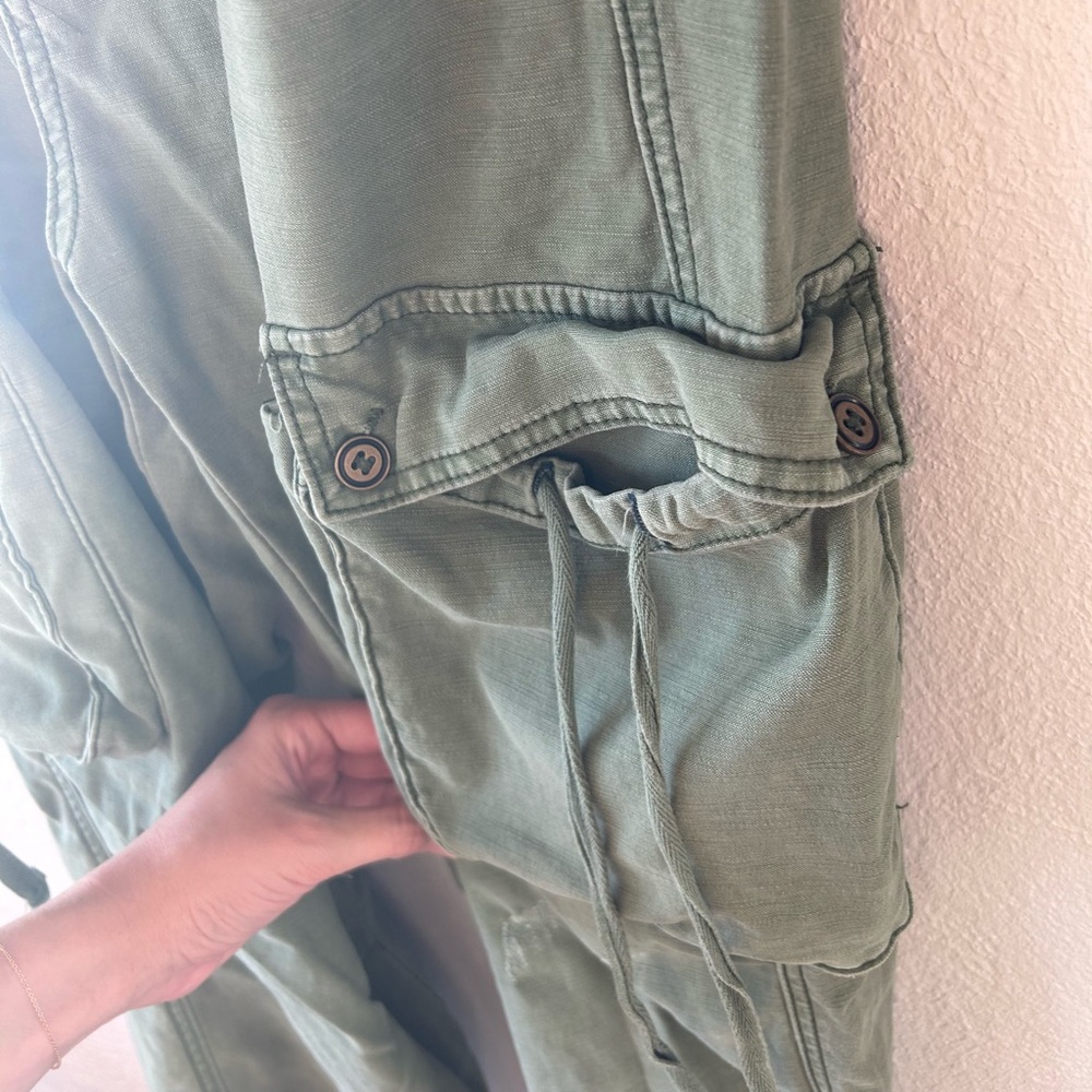Anthropologie Pilcro Utility Cargo Straight Leg Pants Sz 27 - Picture 7 of 9